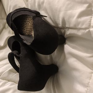 Black baby doll heels